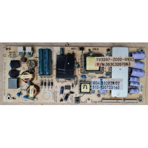 KOGAN KALED32XXXYB POWER BOARD TV3207-ZC02-01 303C3207063 510-120723140